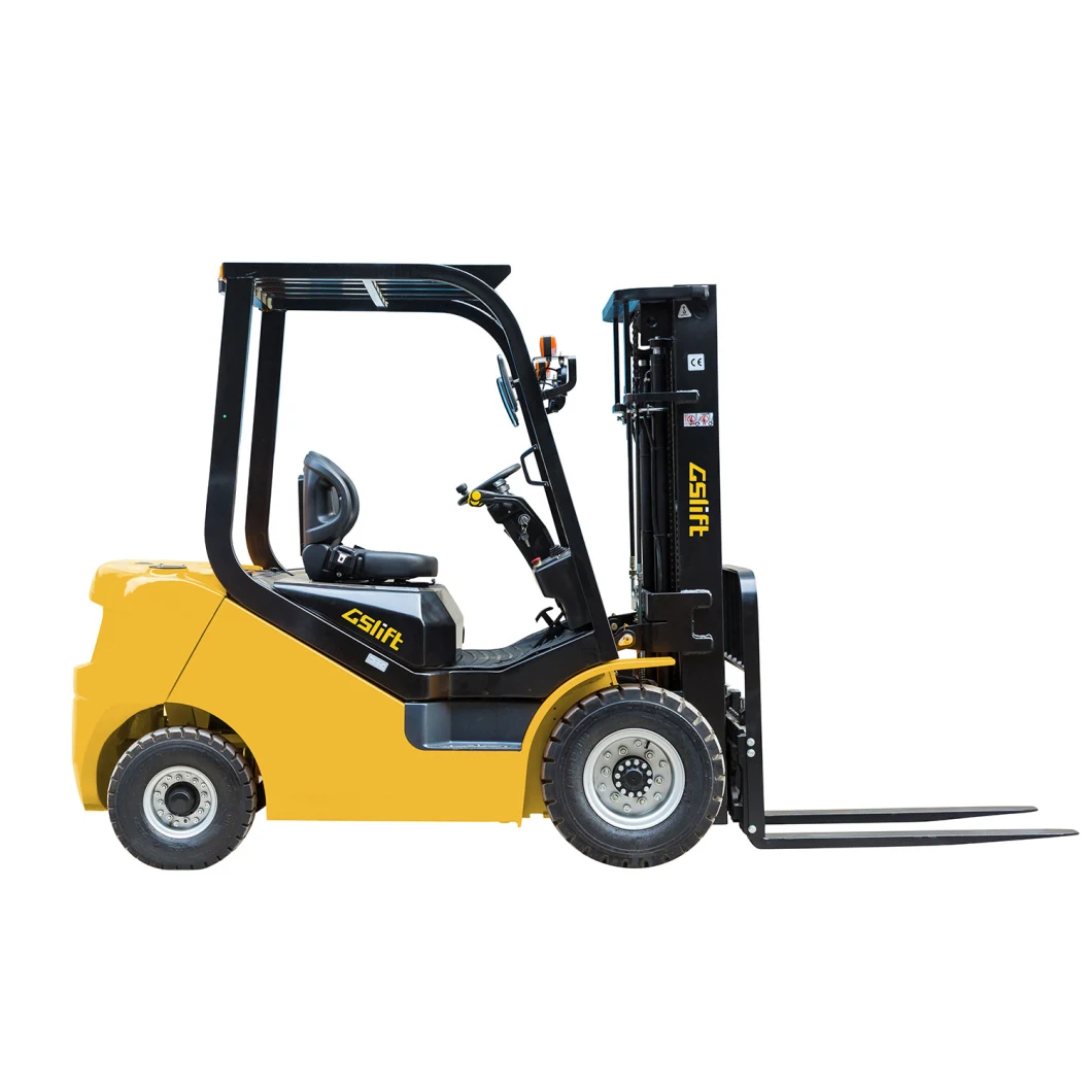 New Diesel Convert to Lithium Battery Electric Forklift 2.5 Ton Load Capacity