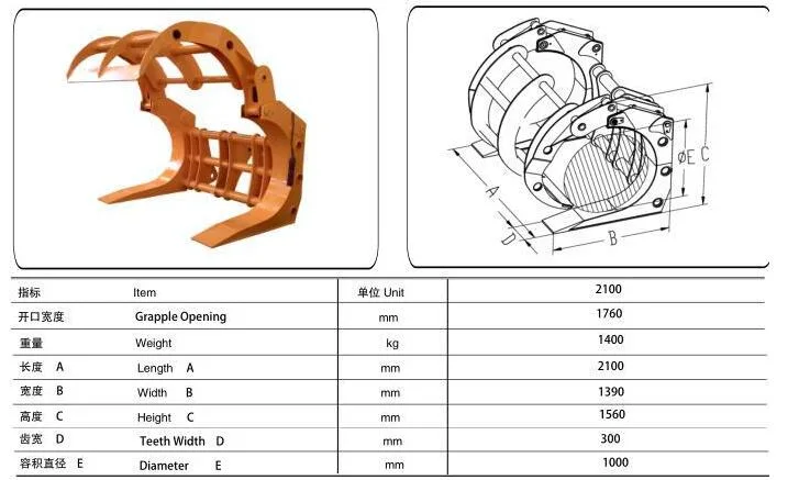 Wheel Loader Log Grabber Attachment Price