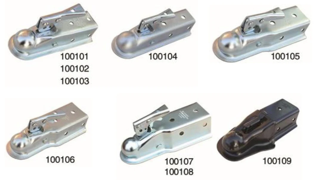 Trailer Parts Trailer Coupling Straight Coupler Channel Tongue Coupler Fas-Loc Coupler Zinc Trigger-Type 2" Coupler