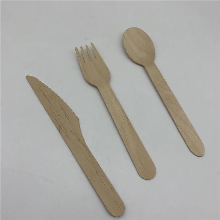 140mm Wooden Fork for Kids with Logo Printed