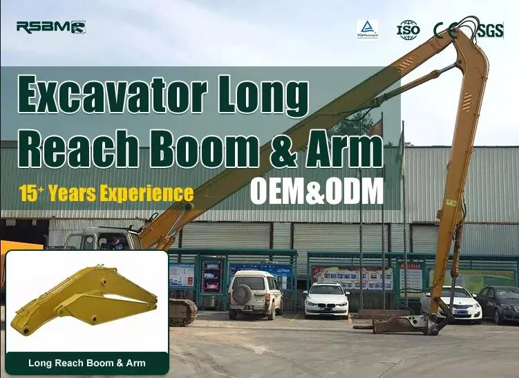 Excavator Long Reach Arm Boom, Long Reach Excavator Booms for Sale