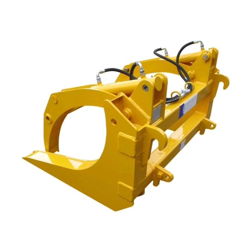 Raygoo Wheel Loader Attachments Hay Bale Fork/ Tines of Fork Hay Tedder Wood Grapple with Bottom Price Skid Steer Loader Attachment Agriculture Grapple Fork