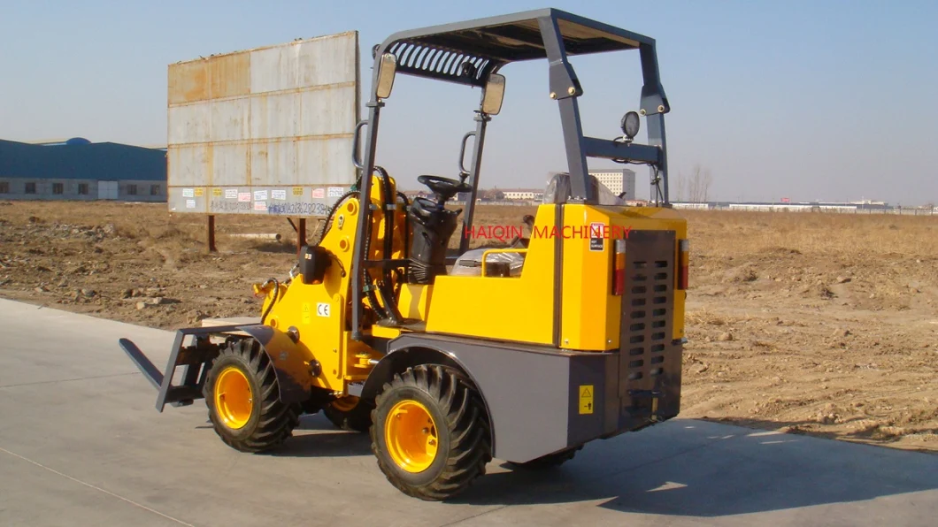 Haiqintop Made in China (HQ908) with Road Sweeper Articulated Mini Wheel Loader