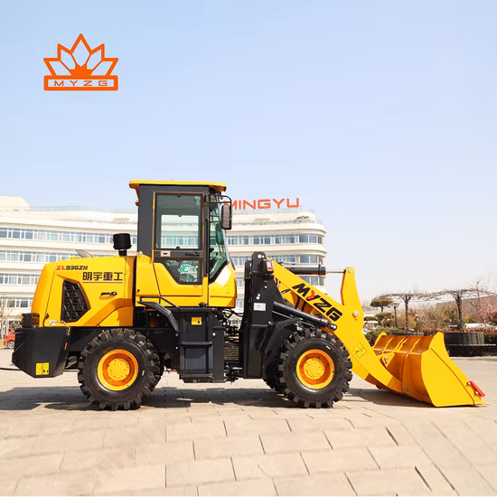 Qdhz marca articulada com capacidade de 1,3 toneladas mini pá carregadeira a diesel com troca rápida