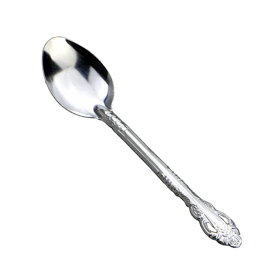 Conjunto de talheres de garfo de aço inoxidável polido barato 12 peças