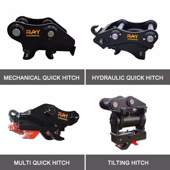 Acoplamento rápido Kubota K008-3 de acessórios de escavadeira acoplados a caçamba